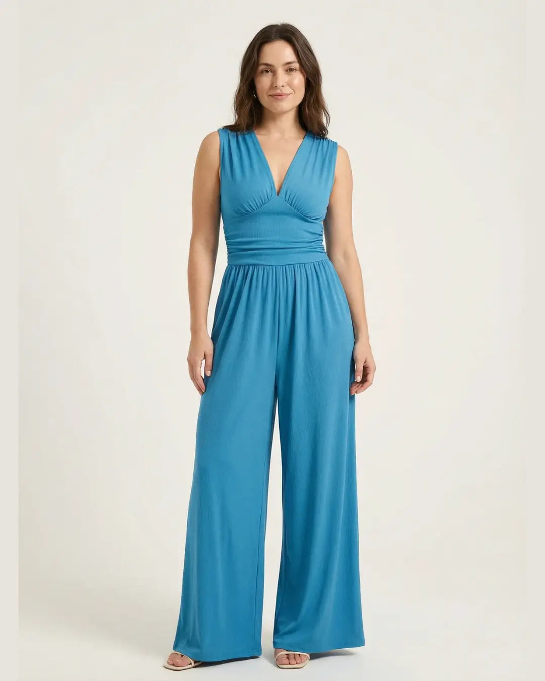 Elara | Combinaison Wide-Leg Sans Manches