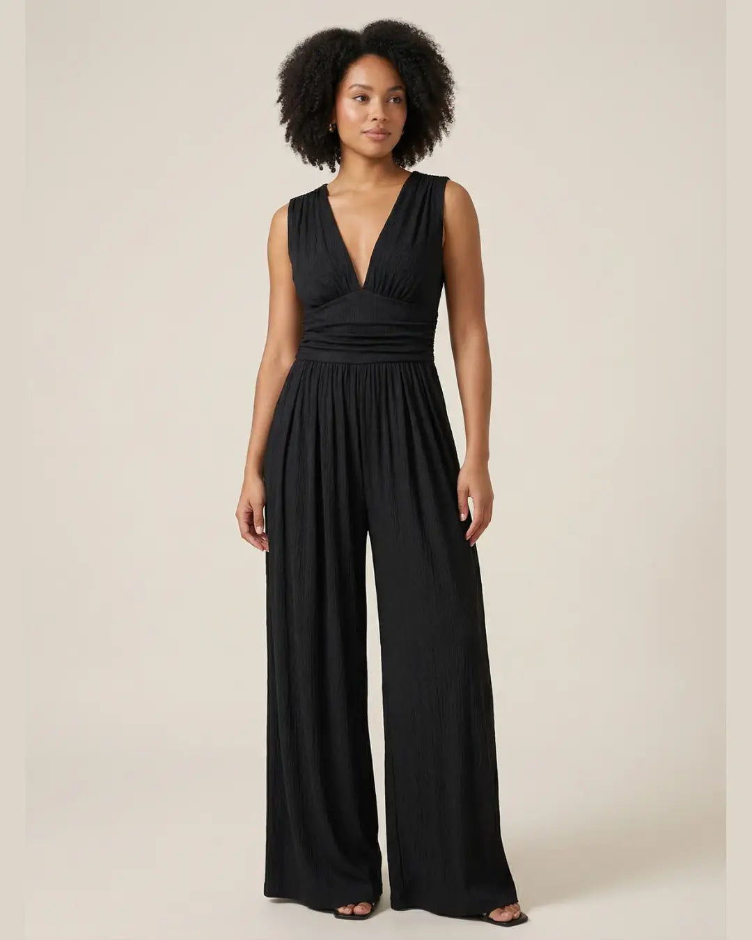Elara | Combinaison Wide-Leg Sans Manches