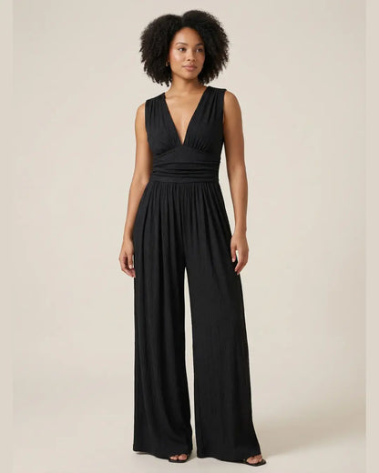 Elara | Combinaison Wide-Leg Sans Manches