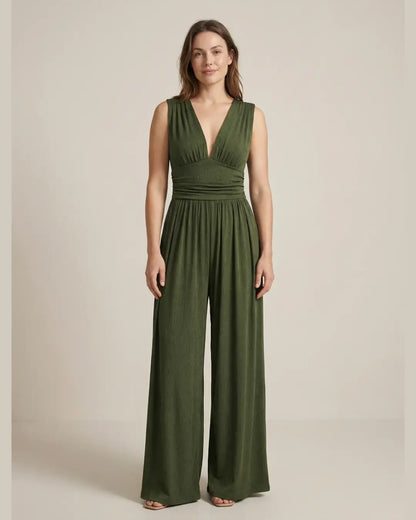 Elara | Combinaison Wide-Leg Sans Manches