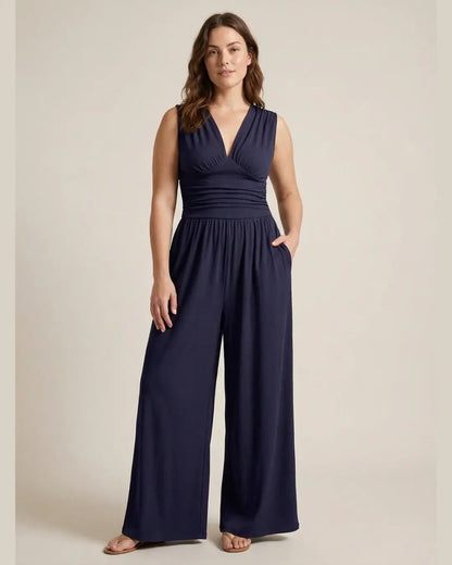 Elara | Combinaison Wide-Leg Sans Manches