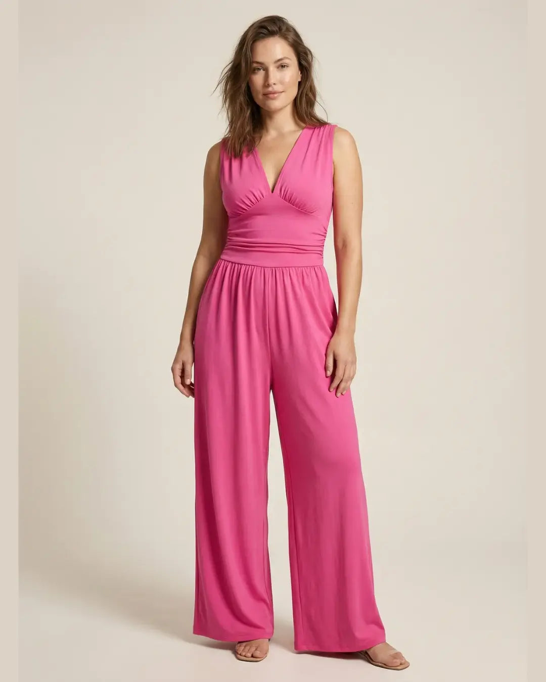 Elara | Combinaison Wide-Leg Sans Manches