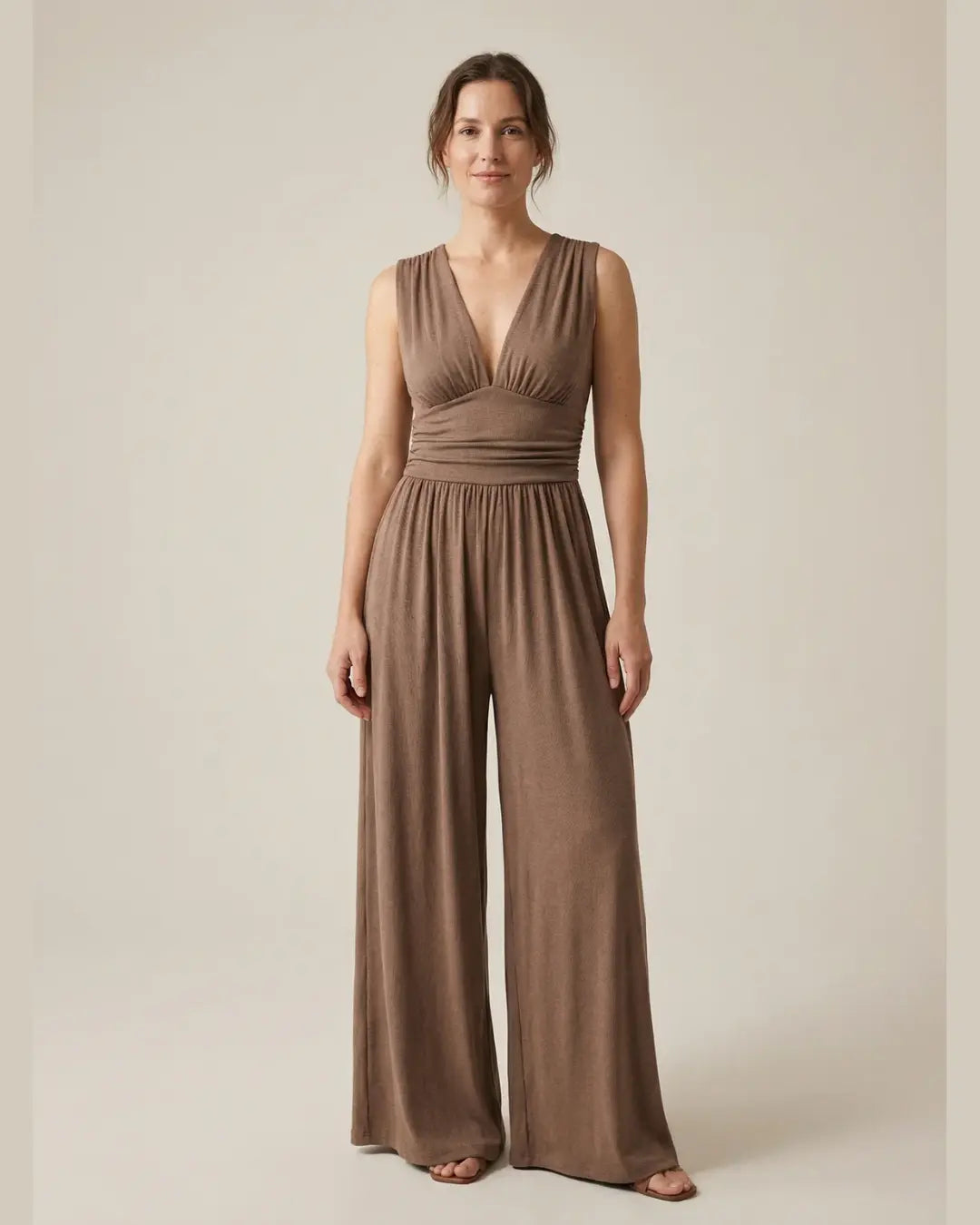 Elara | Combinaison Wide-Leg Sans Manches